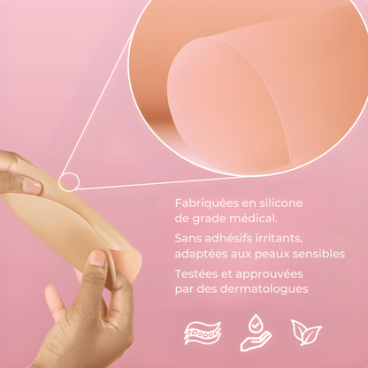 Cache-tétons ronds sans adhésif