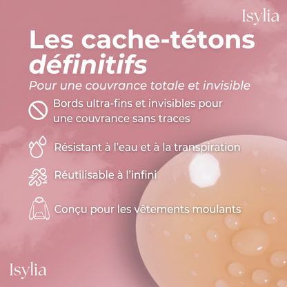 Cache-tétons ronds sans adhésif