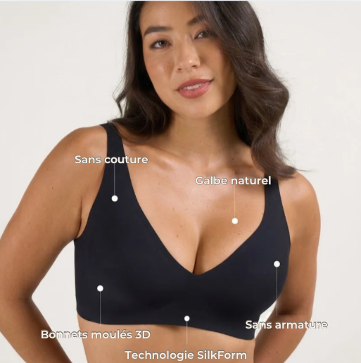 Soutien-gorge sans armatures
